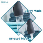 Tehila Black Finish Low Profile Pull-Down Faucet