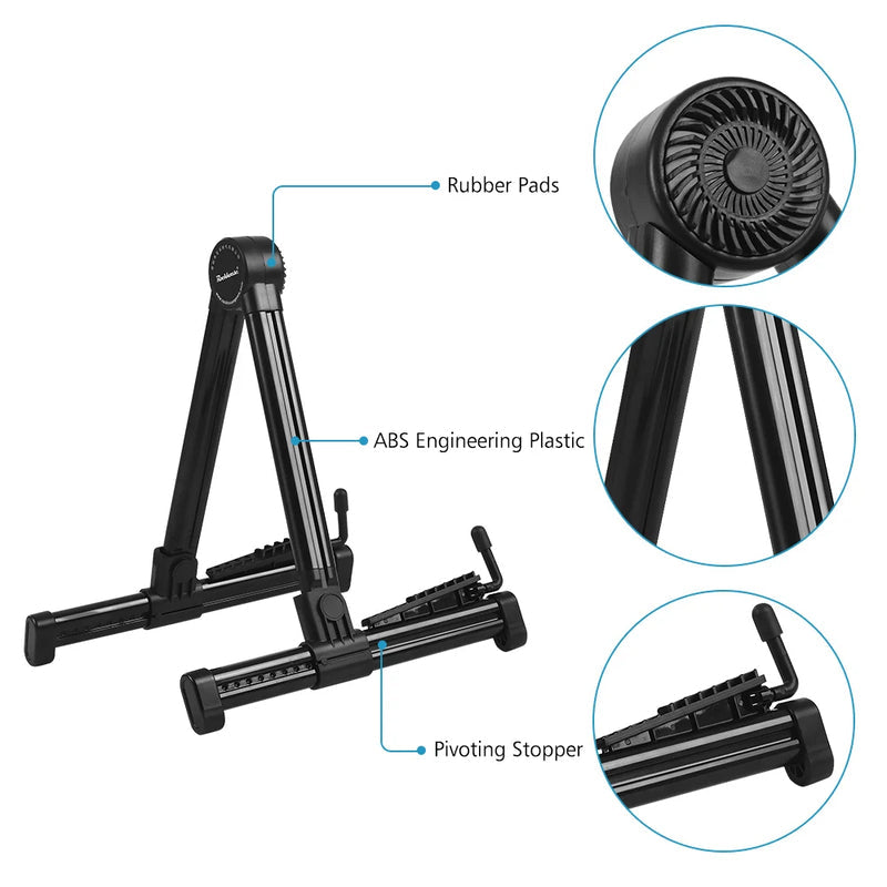 Universal Folding Guitar Stand for Electric, Acoustic & Bass