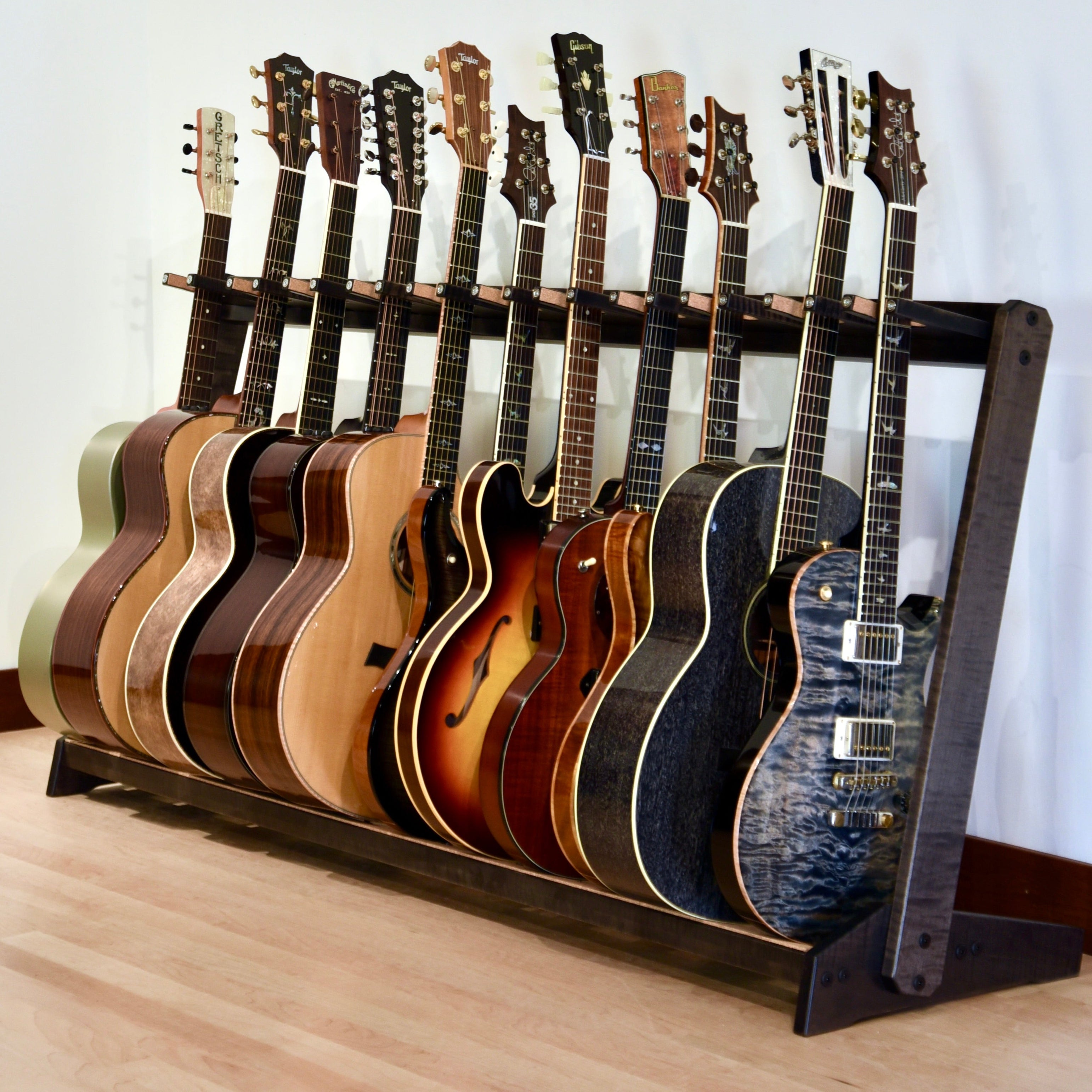 Acoustic Remedy Cases Grand StringRack - Flamed Maple - Charcoal