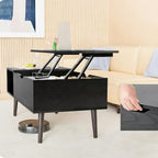 Drop2me Lift Top Coffee Table with Storage, Wooden Living Room Center Table