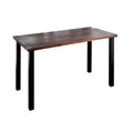 Pipe Decor Skyline Trail Brown Solid Wood Desk with 28 in. High-Rise Legs