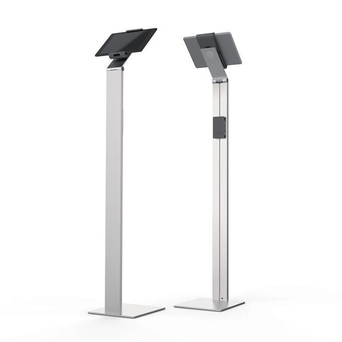 Durable Aluminum Tablet Holder iPad Floor Exhibition Stand | Rotates & Locks