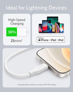 Anker 641 USB-C to Lightning Cable (Flow, 3 ft Silicone)
