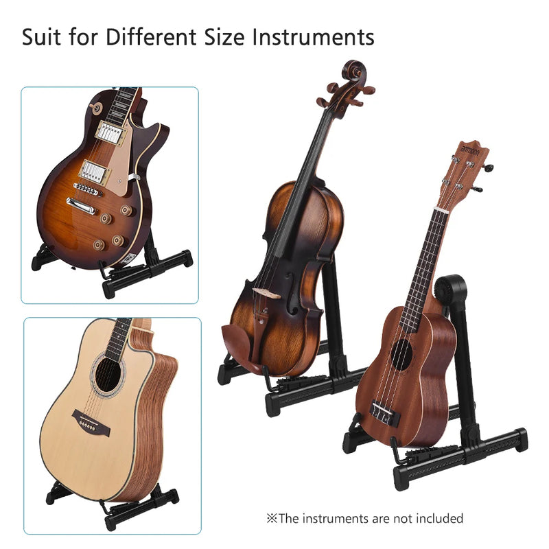 Universal Folding Guitar Stand for Electric, Acoustic & Bass