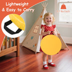 6 PCS Round Floor Cushions for Kids Classroom Floor Cushions with Handles-Multicolor