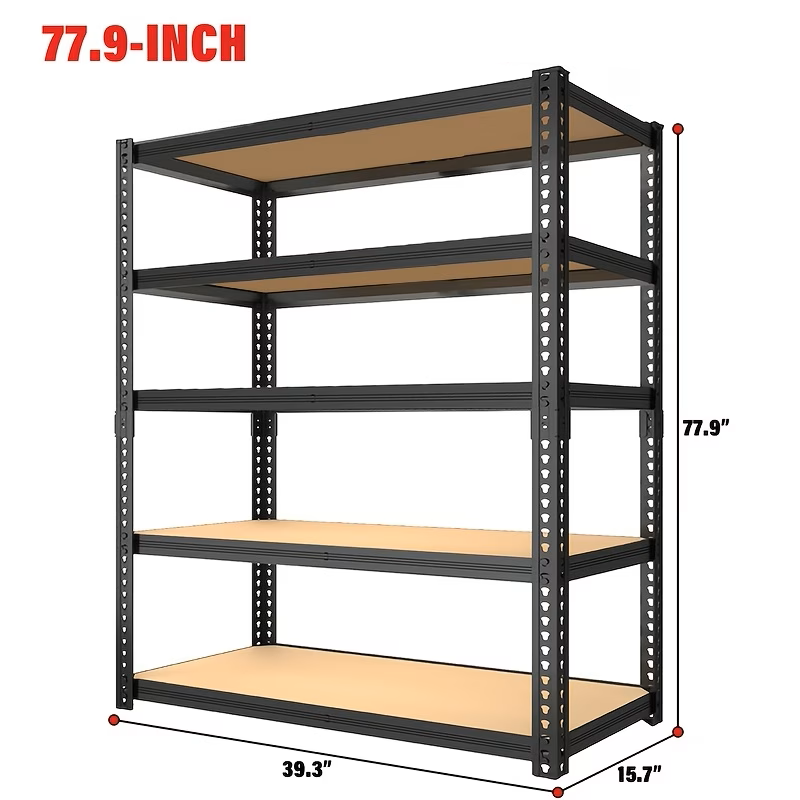 Drop2me Heavy Duty Metal Garage Shelving Rack 2000lbs 4/5/6-Tier Steel Shelf 60"/72"/84"
