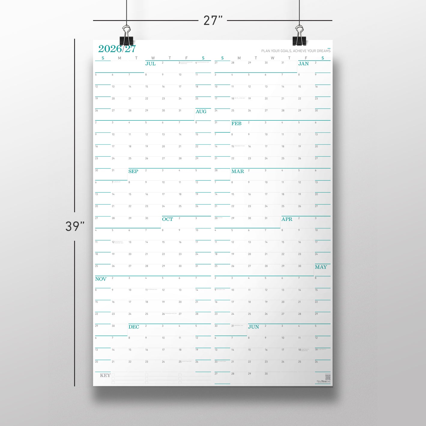 NeuYear Academic Calendar (27x39)