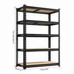 Drop2me Heavy Duty Metal Garage Shelving Rack 2000lbs 4/5/6-Tier Steel Shelf 60"/72"/84"