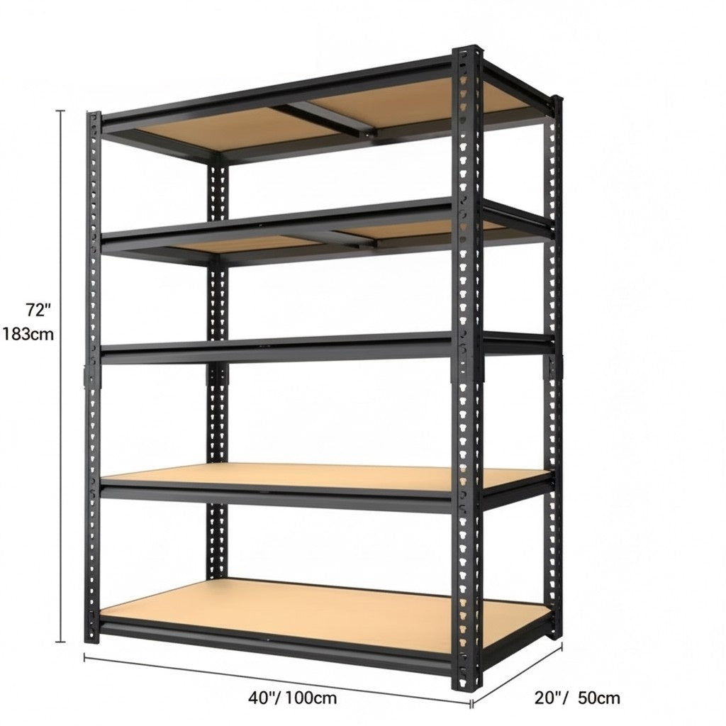 Drop2me Heavy Duty Metal Garage Shelving Rack 2000lbs 4/5/6-Tier Steel Shelf 60"/72"/84"