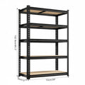 Drop2me Heavy Duty Metal Garage Shelving Rack 2000lbs 4/5/6-Tier Steel Shelf 60"/72"/84"