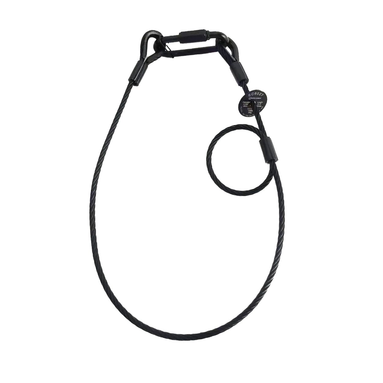 Elation Lighting SC4B; 31.5" (800MM) Black Safety Cable 30kg