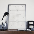 NeuYear Sunday Monochrome Large Wall Calendar (27x39)