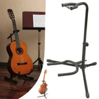 Folding Adjustable Instrument Stand Guitar Rack Instrument Display Stand Bass, Acoustic, Classical, and Electric Guitar Support