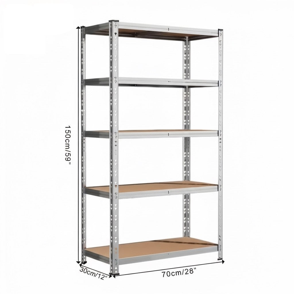 Drop2me Heavy Duty Metal Garage Shelving Rack 2000lbs 4/5/6-Tier Steel Shelf 60"/72"/84"