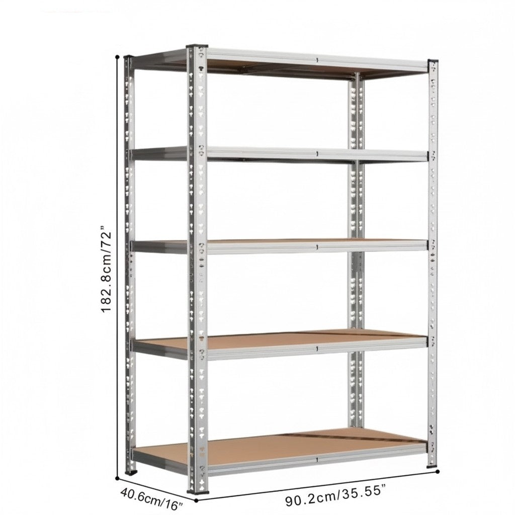 Drop2me Heavy Duty Metal Garage Shelving Rack 2000lbs 4/5/6-Tier Steel Shelf 60"/72"/84"