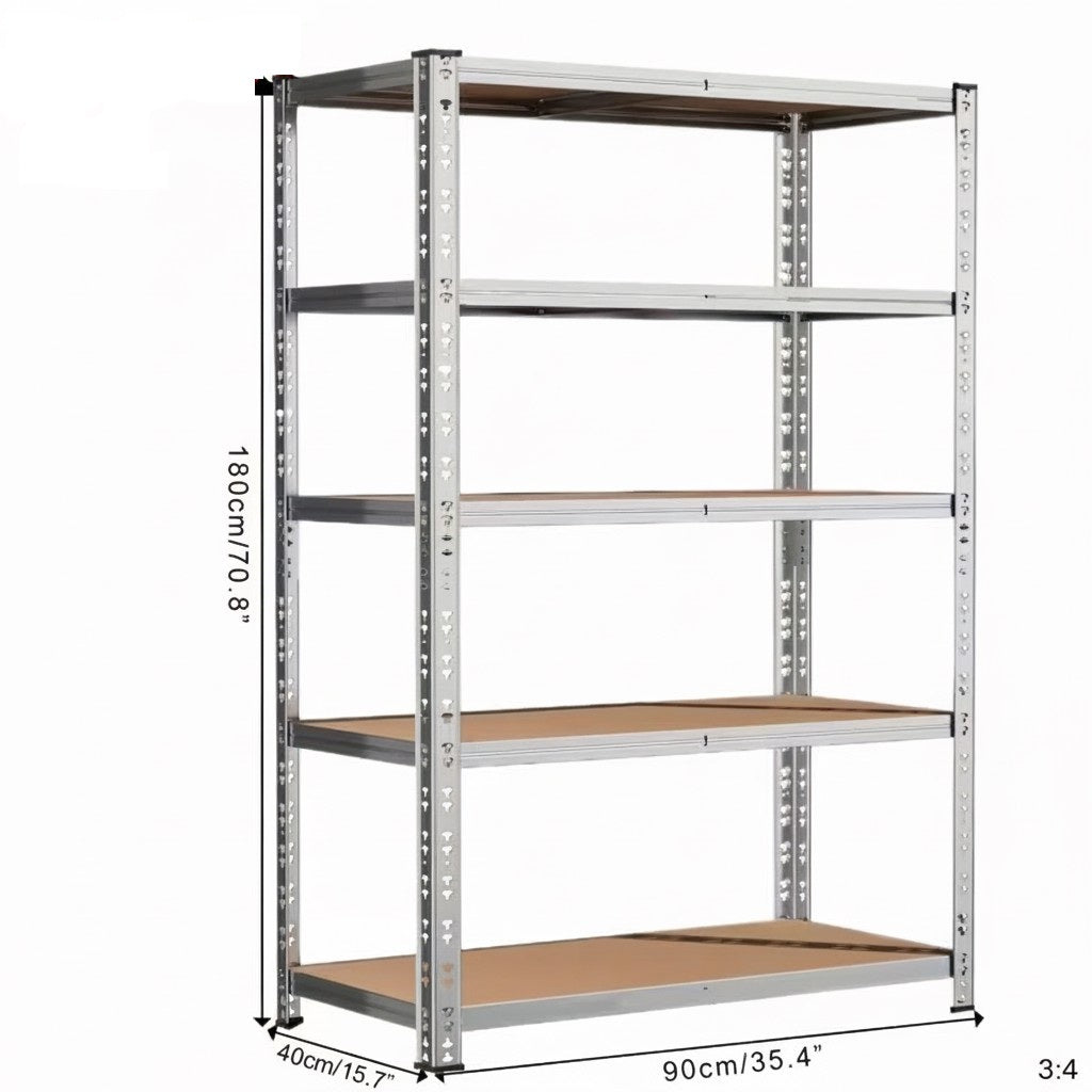 Drop2me Heavy Duty Metal Garage Shelving Rack 2000lbs 4/5/6-Tier Steel Shelf 60"/72"/84"