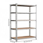 Drop2me Heavy Duty Metal Garage Shelving Rack 2000lbs 4/5/6-Tier Steel Shelf 60"/72"/84"
