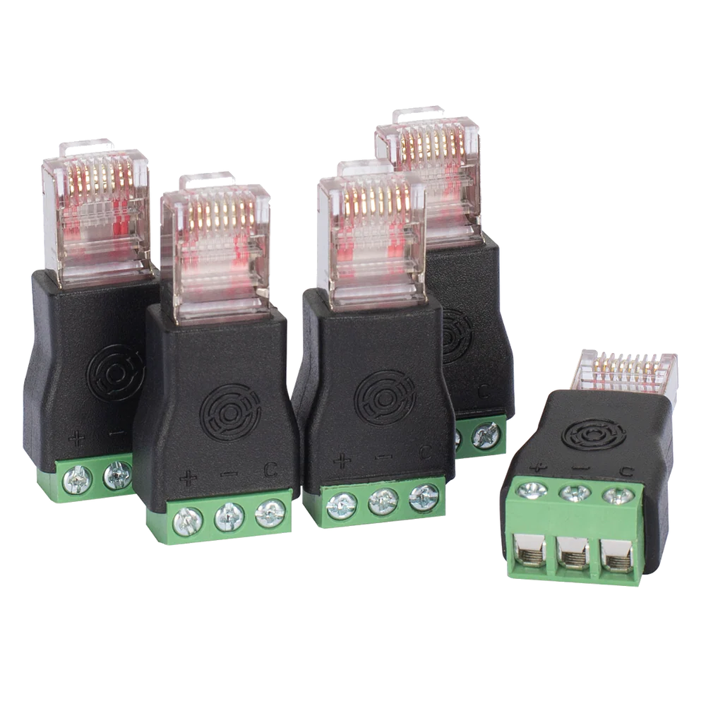 Elation Lighting NETRON RJ-T; (Bag of 5) RJ45 to DMX Adapter