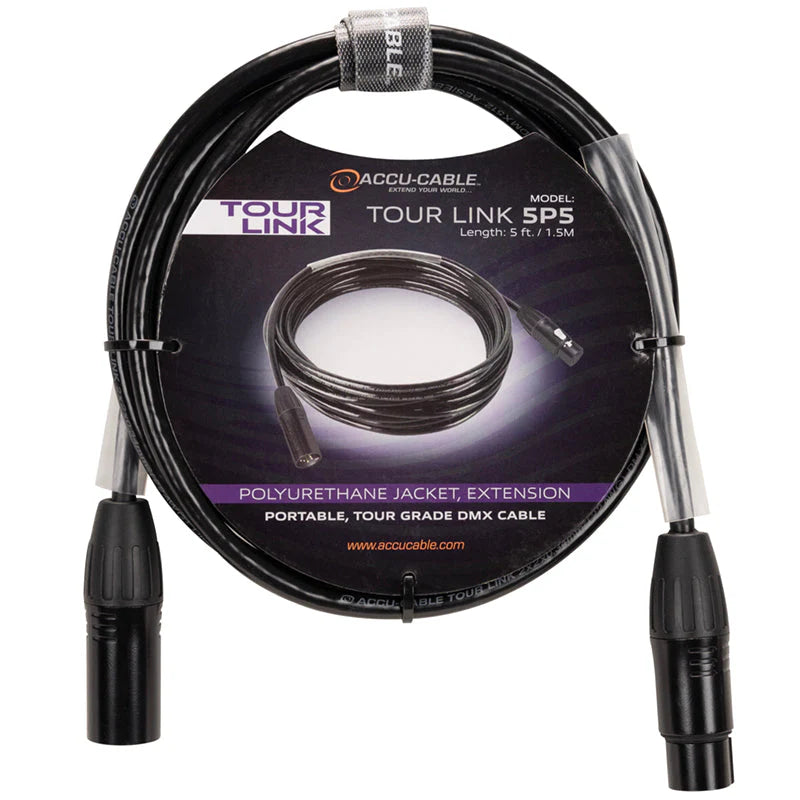 Elation Lighting TOUR LINK 5P5; 5Ft., Tour Grade, DMX CBL