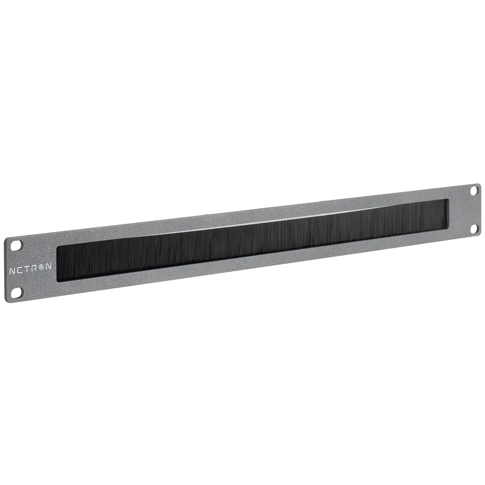 Elation Lighting NetPlate Brush; 1U Rackmount Brush Plate