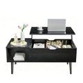 Drop2me Lift Top Coffee Table with Storage, Wooden Living Room Center Table