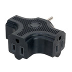 Elation EC3FER Black Edison 3-Outlet Tri-Tap Power Splitter