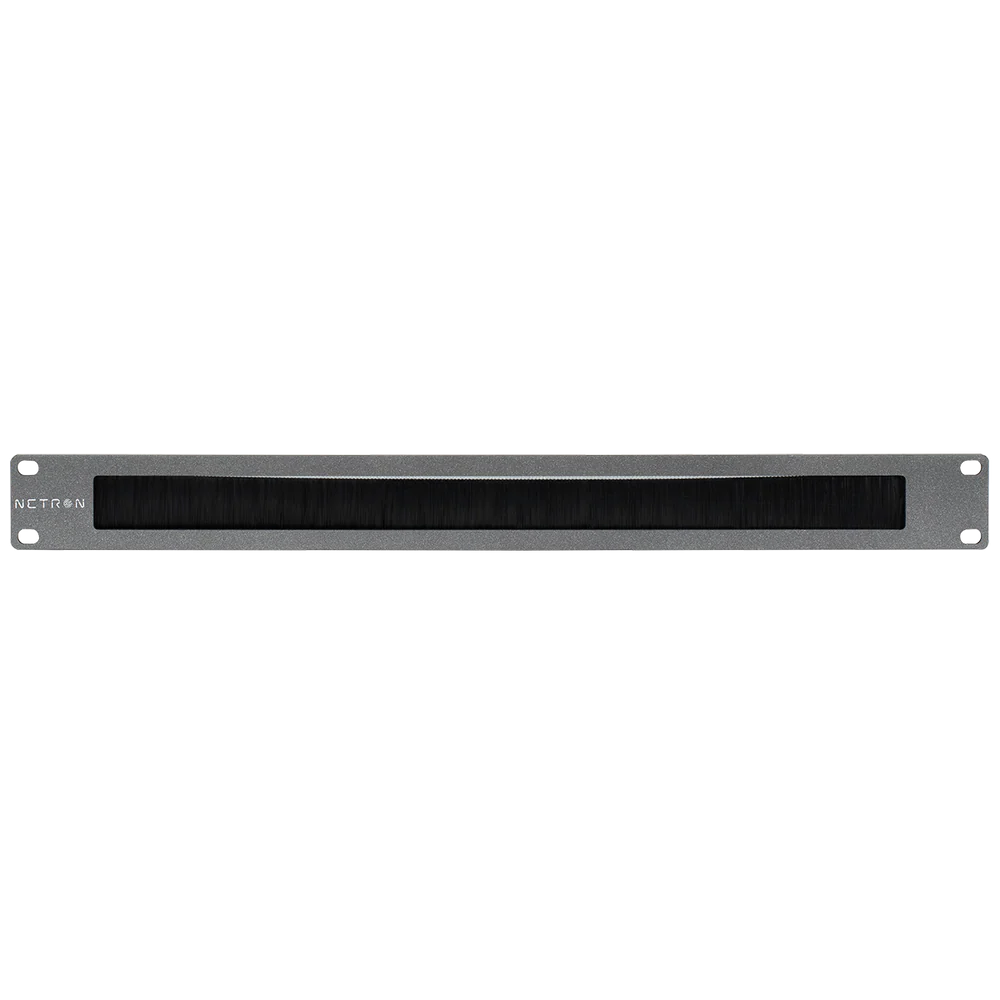 Elation Lighting NetPlate Brush; 1U Rackmount Brush Plate