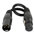 Elation AC3PM5PFM 3-pin Male XLR to 5-pin Female XLR Turnaround Cable.