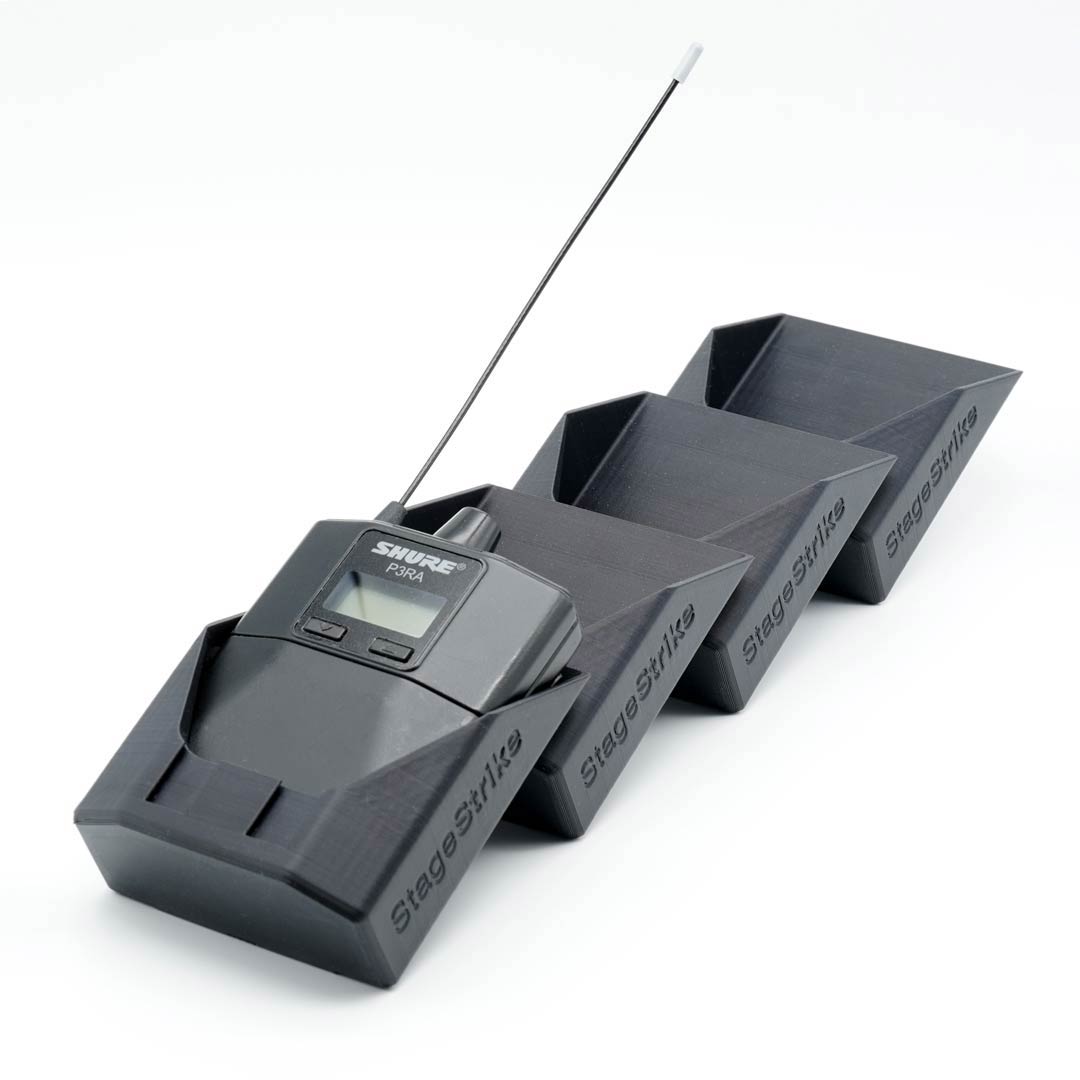 StageStrike packHolder(4) - 4 Wireless Bodypack Transmitter Organizers