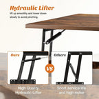 Drop2me Lift Top Coffee Table with Storage, Wooden Living Room Center Table