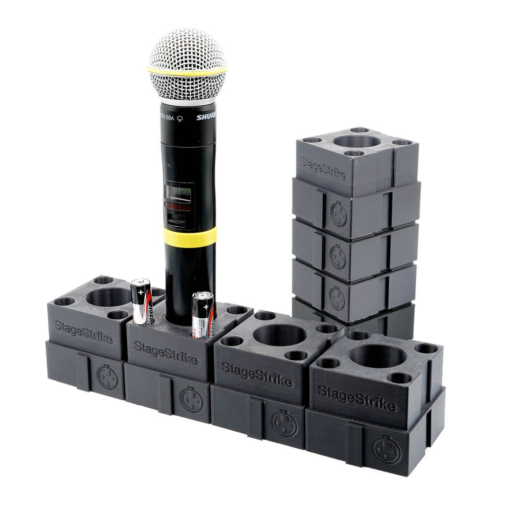 StageStrike miQb(8) - 8 Wireless Handheld Microphone Organizers
