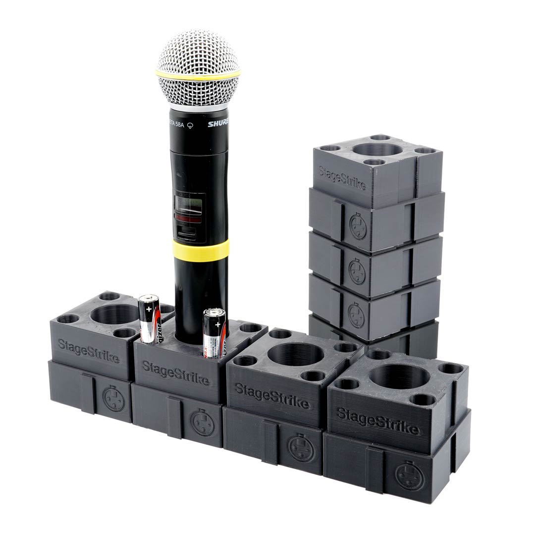 StageStrike miQb(8) - 8 Wireless Handheld Microphone Organizers