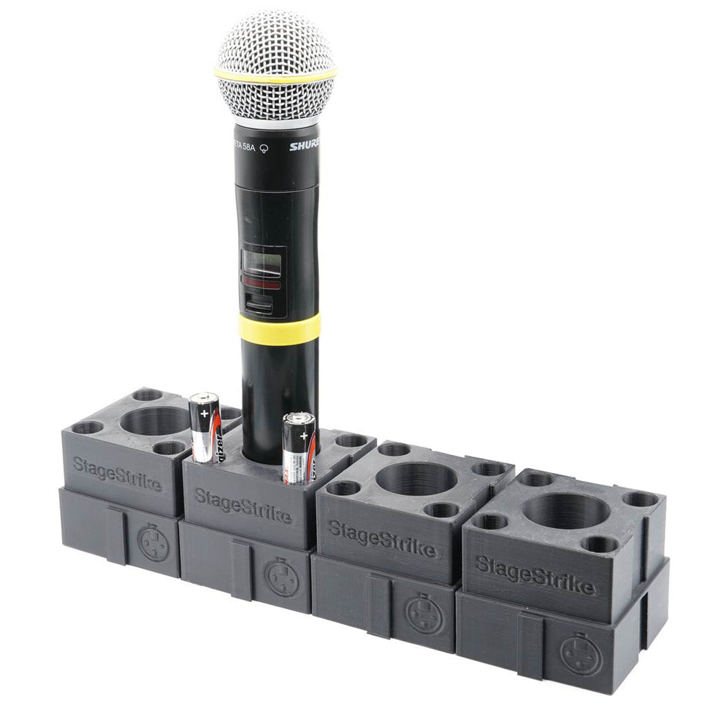 StageStrike miQb(4) - 4 Wireless Handheld Microphone Organizers