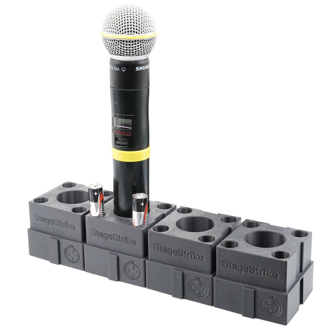 StageStrike miQb(4) - 4 Wireless Handheld Microphone Organizers