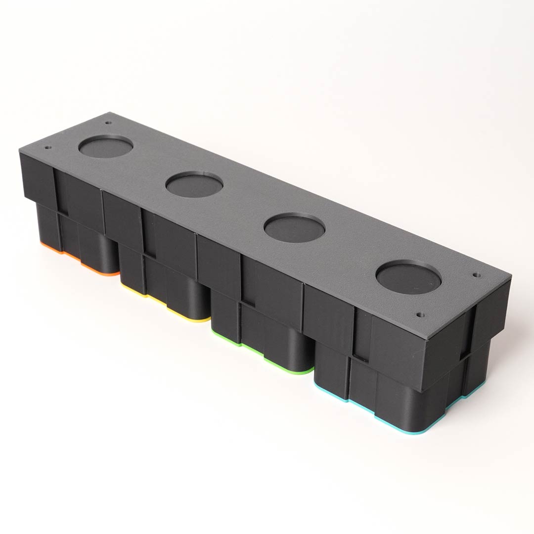 StageStrike qbTray  - Transport 4 Mic-Loaded miQbs Securely