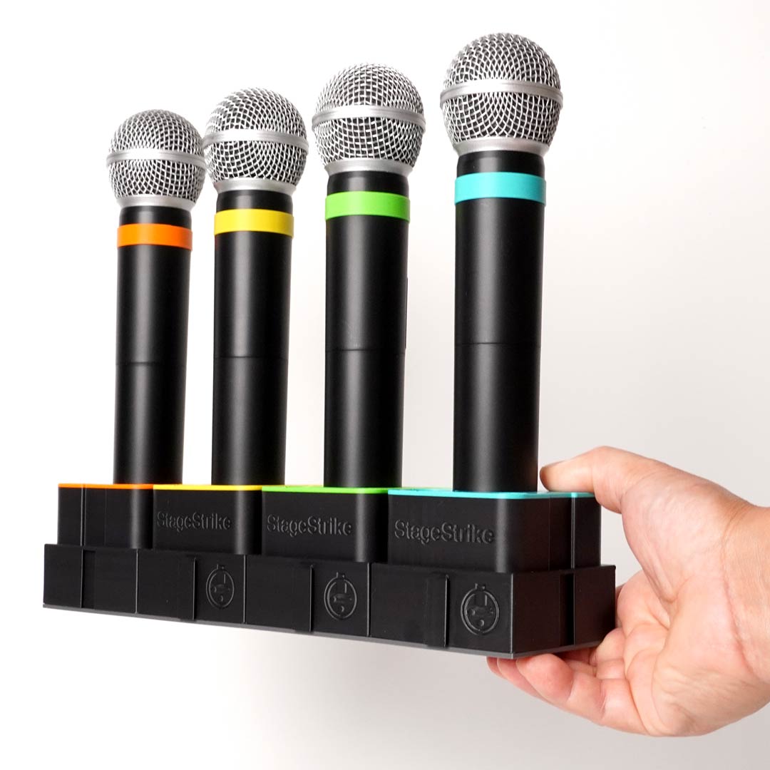 StageStrike qbTray  - Transport 4 Mic-Loaded miQbs Securely