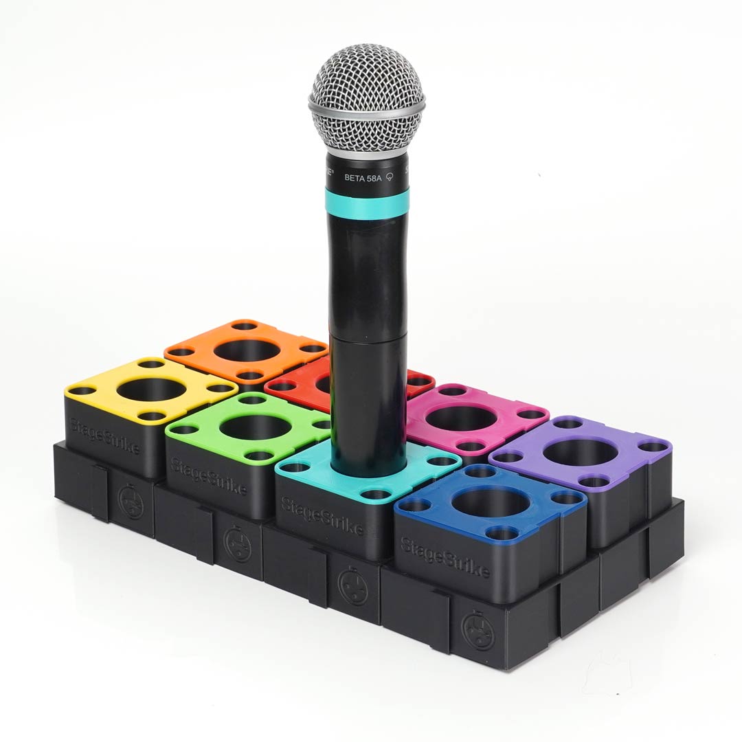 StageStrike miQb(8) - 8 Wireless Handheld Microphone Organizers