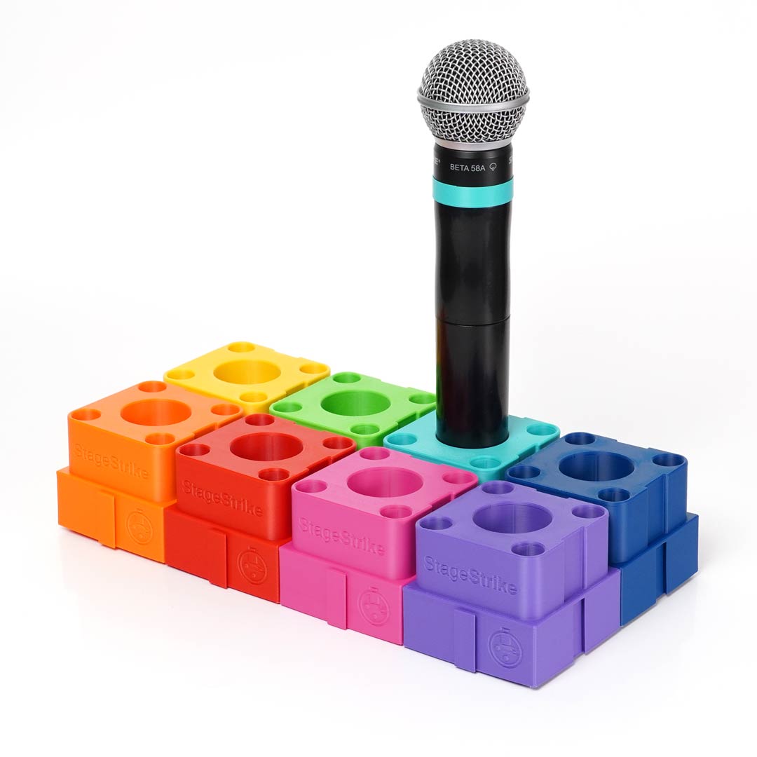 StageStrike miQb(8) - 8 Wireless Handheld Microphone Organizers