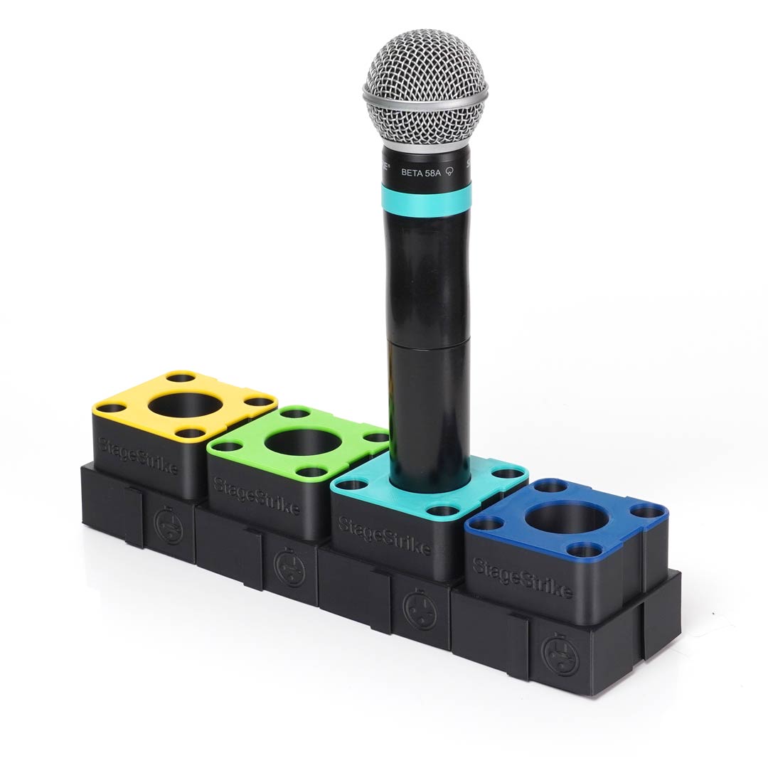 StageStrike miQb(4) - 4 Wireless Handheld Microphone Organizers