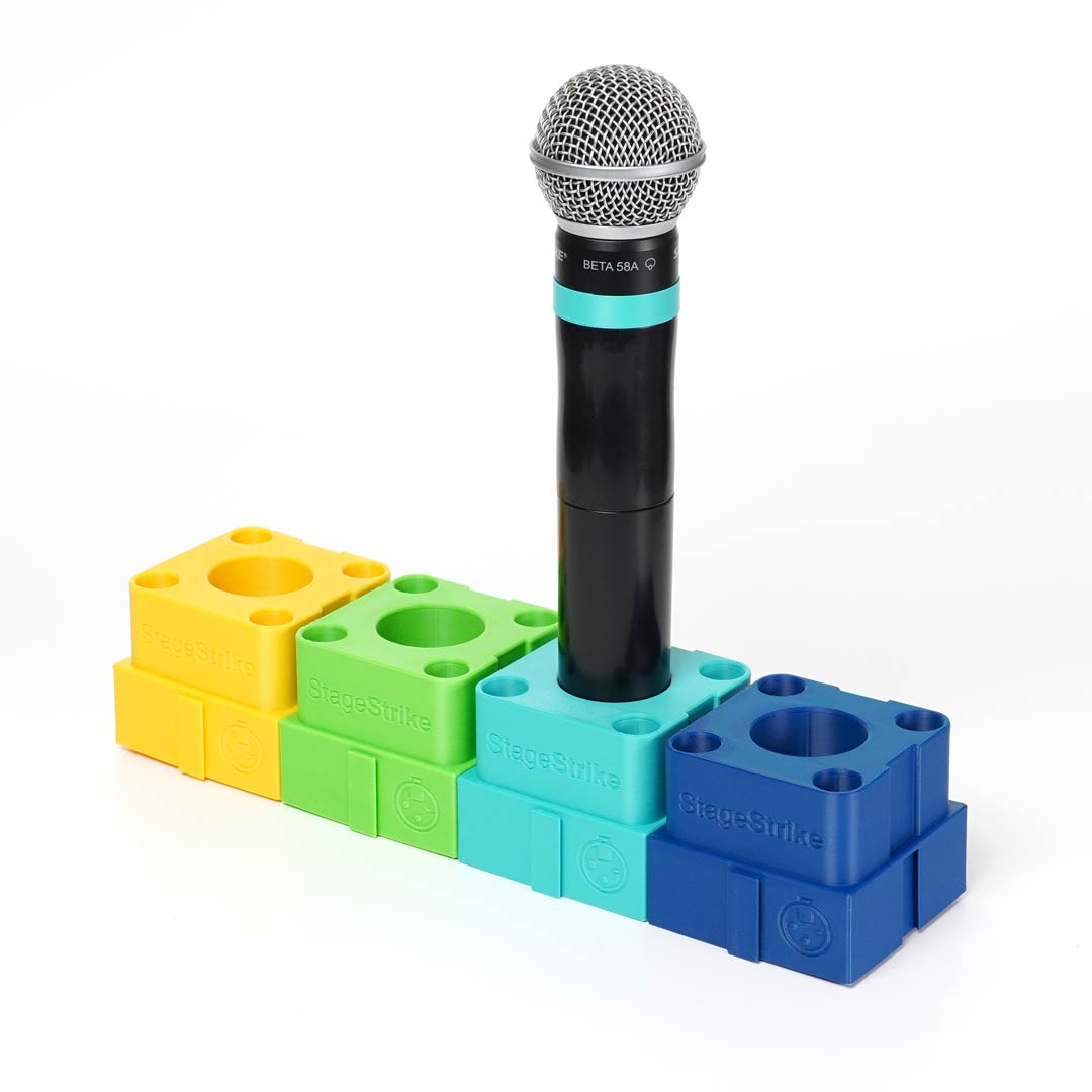 StageStrike miQb(4) - 4 Wireless Handheld Microphone Organizers